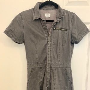 RVCA Black Short Jumpsuit